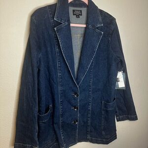 Classic Indigo Denim Blazer